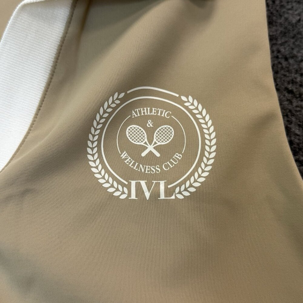 Polo IVL Collection Tennis Top Sports Bra‎ Womens L Size 12 Gym Golf Preppy NWT - Picture 2 of 13